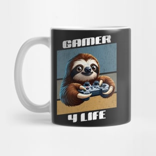 Sloth gamer 4 life pro player Mug